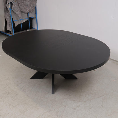 Ubrukt | SixBondStreet | Somerset spisebord m/uttrekk - Ø150-200 x H75 cm - Sort