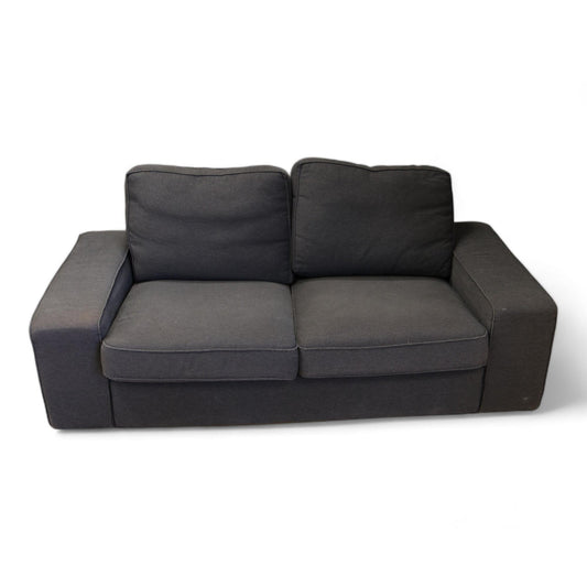 Nyrenset | IKEA KIVIK 2-seter sofa i mørk grå