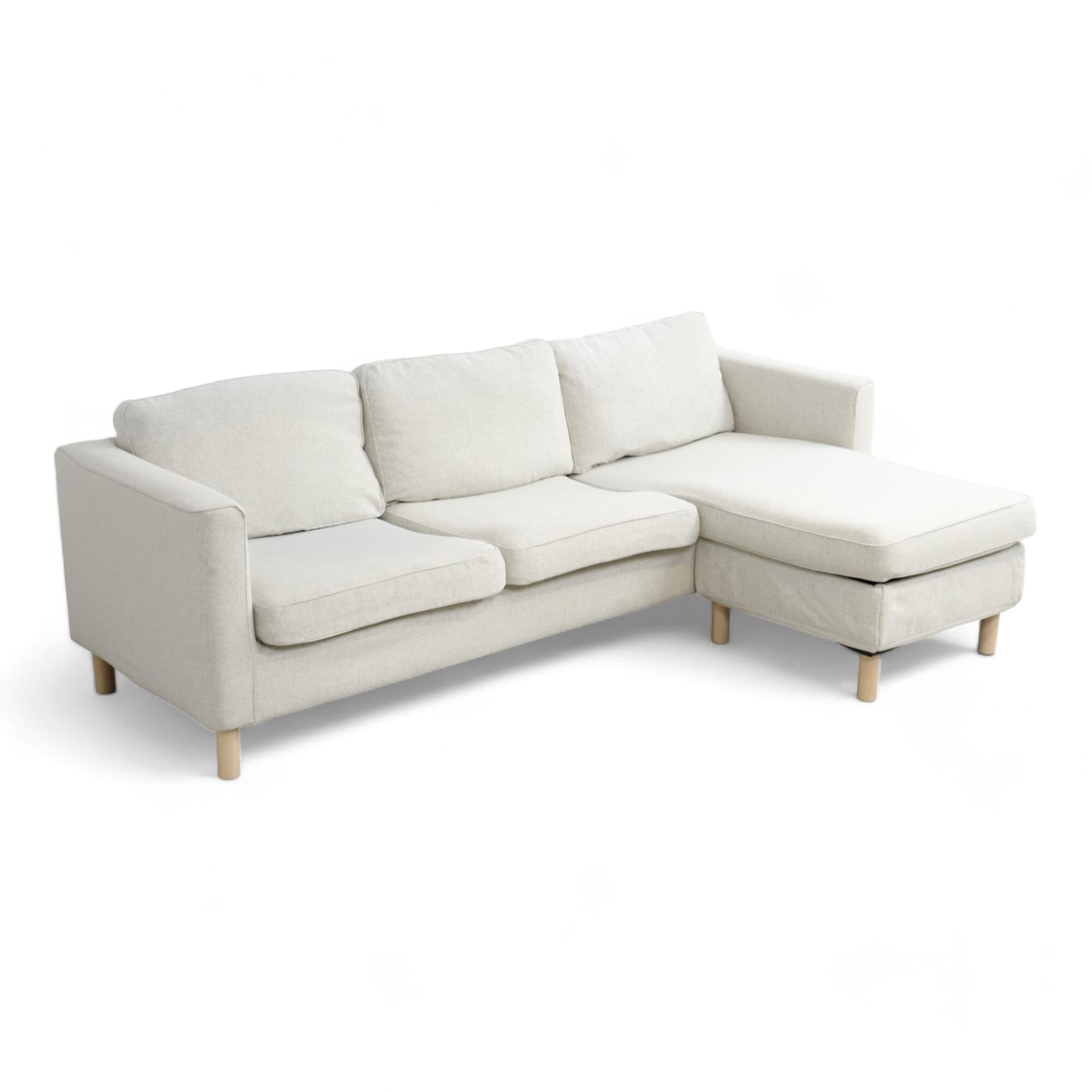 Nyrenset | IKEA PÄRUP 3-seters sofa med sjeselong i beige