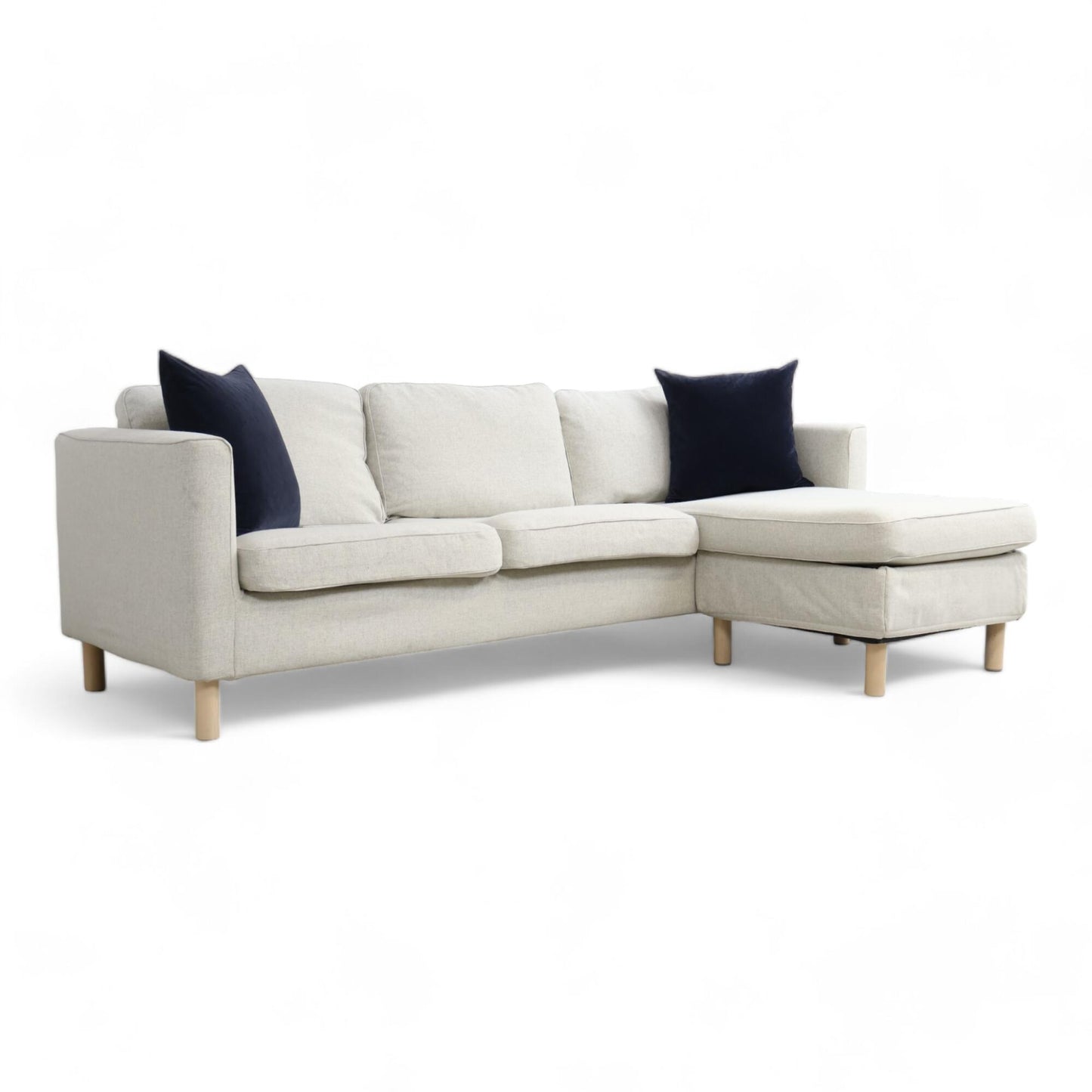 Nyrenset | IKEA PÄRUP 3-seters sofa med sjeselong i beige