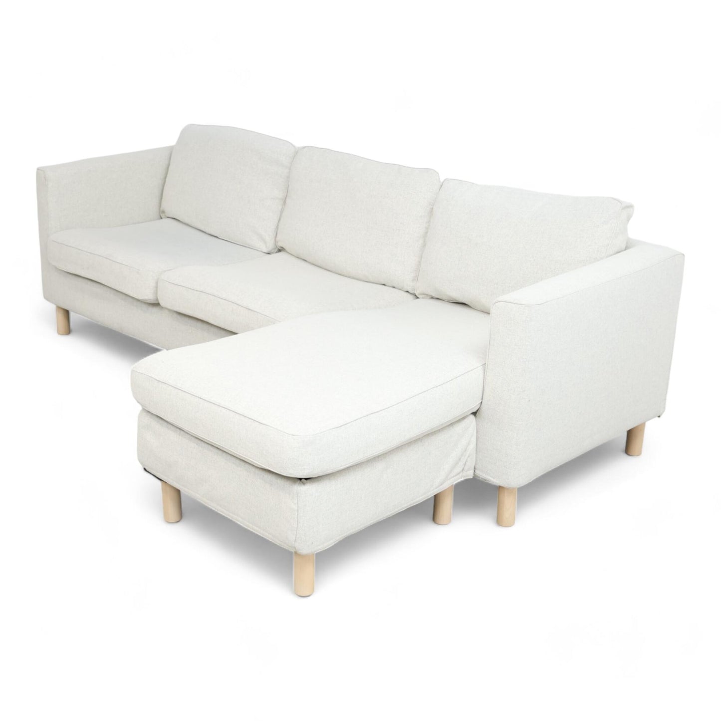 Nyrenset | IKEA PÄRUP 3-seters sofa med sjeselong i beige