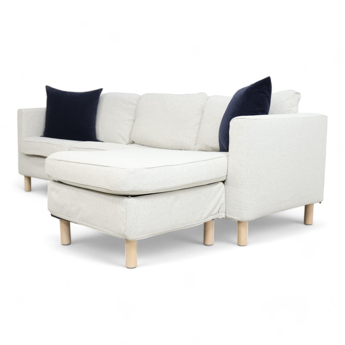 Nyrenset | IKEA PÄRUP 3-seters sofa med sjeselong i beige