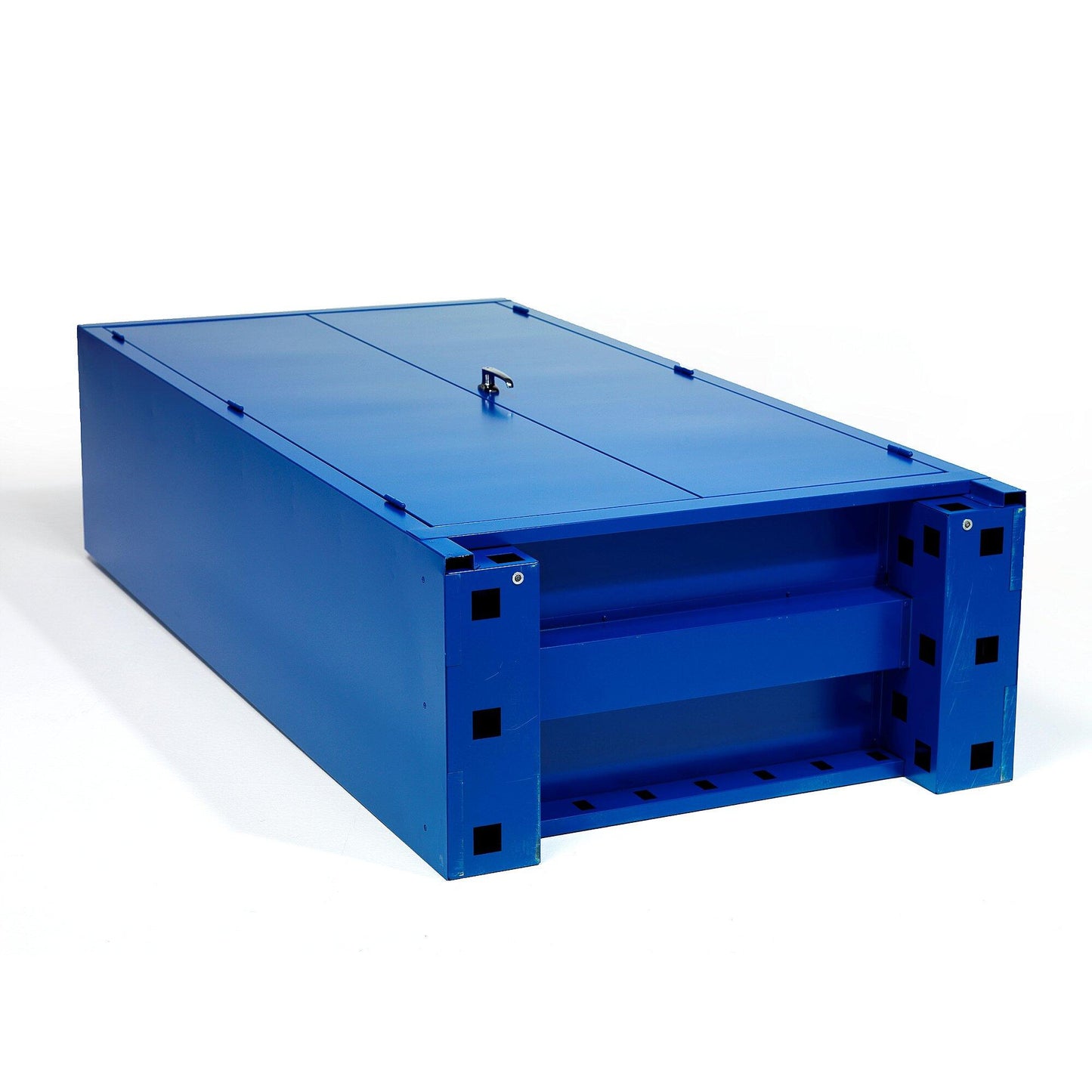 Helt nytt | Maskinskap SHIFT med gaffeltunneler, H1900 B1150 D635 mm, blå/blå