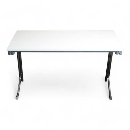 Kvalitetssikret | Hvitt klappbord med krumme ben 100x50
