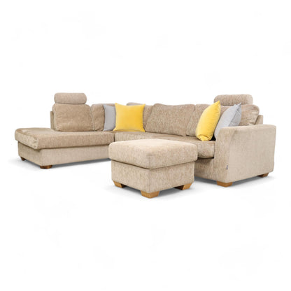 Nyrenset | Furninova Setup hjørnesofa med puff i brun