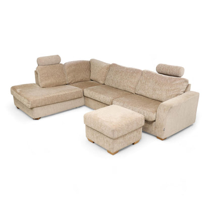 Nyrenset | Furninova Setup hjørnesofa med puff i brun