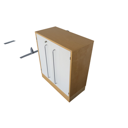 Kvalitetsikret | Horreds låsbare skap i trefarget og hvit