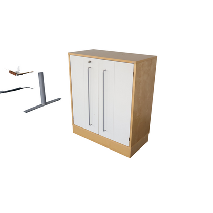 Kvalitetsikret | Horreds låsbare skap i trefarget og hvit