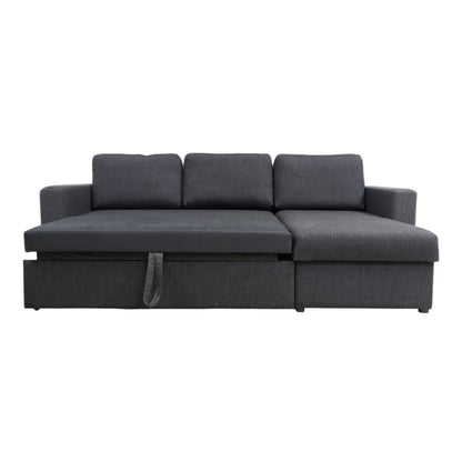 Nyrenset | Bohus Stay sovesofa med sjeselong i mørk grå