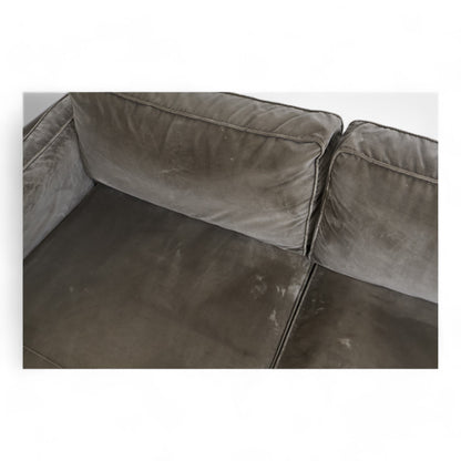 Nyrenset | June sjeselongsofa fra Home&Cottage i taupe velur