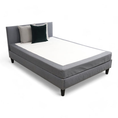 Nyrenset | Grå Ikea Säbövik seng 140x200