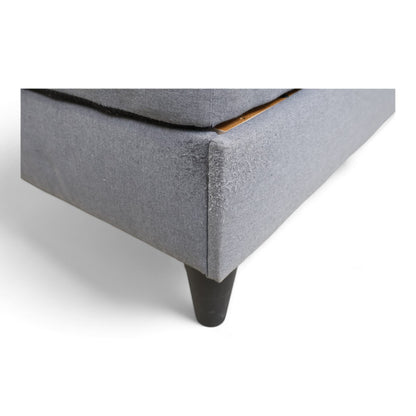 Nyrenset | Grå Ikea Säbövik seng 140x200