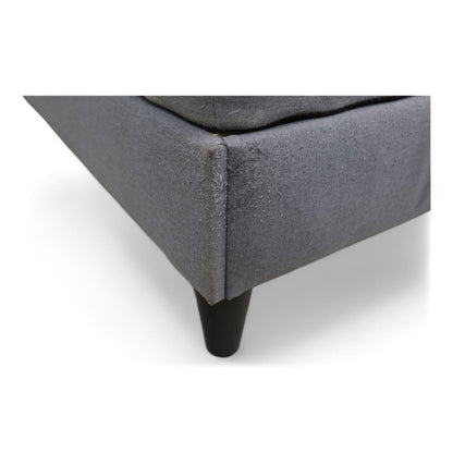 Nyrenset | Grå Ikea Säbövik seng 140x200