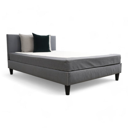 Nyrenset | Grå Ikea Säbövik seng 140x200