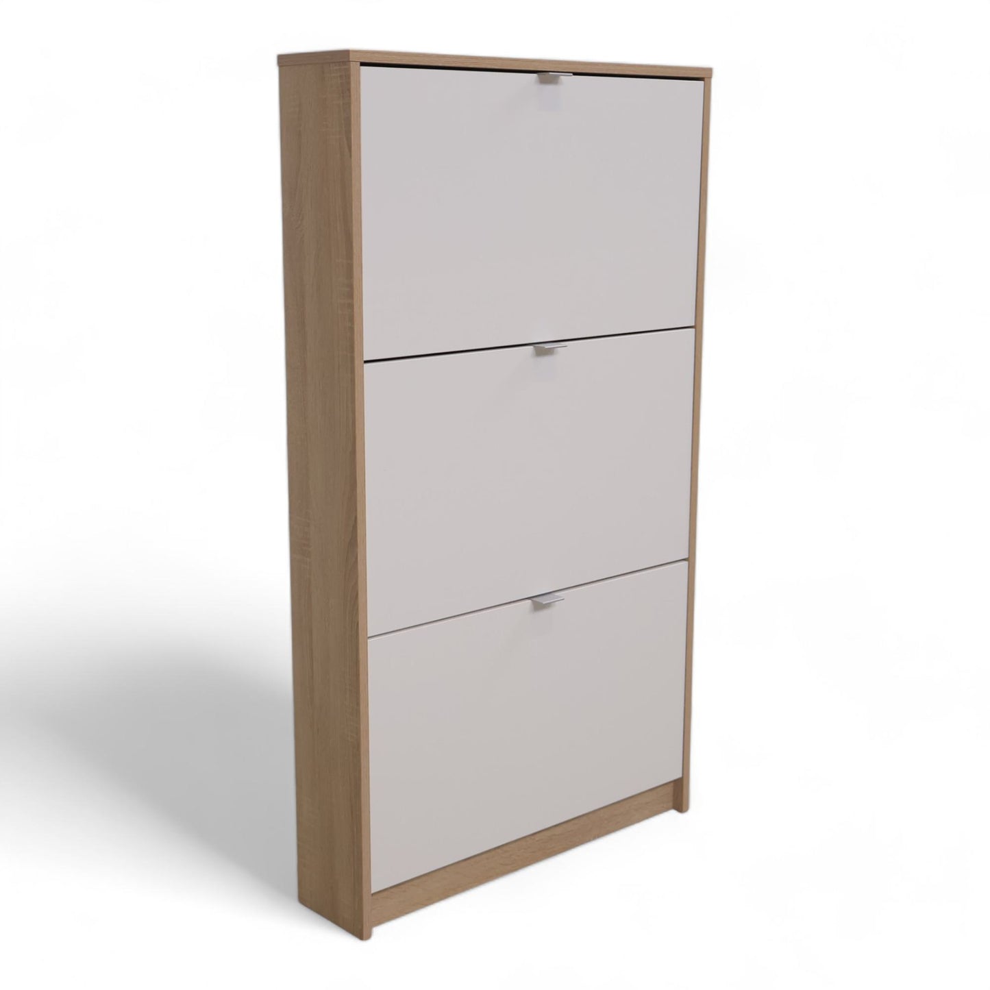 Hvit/tre skoskap fra Skeidar