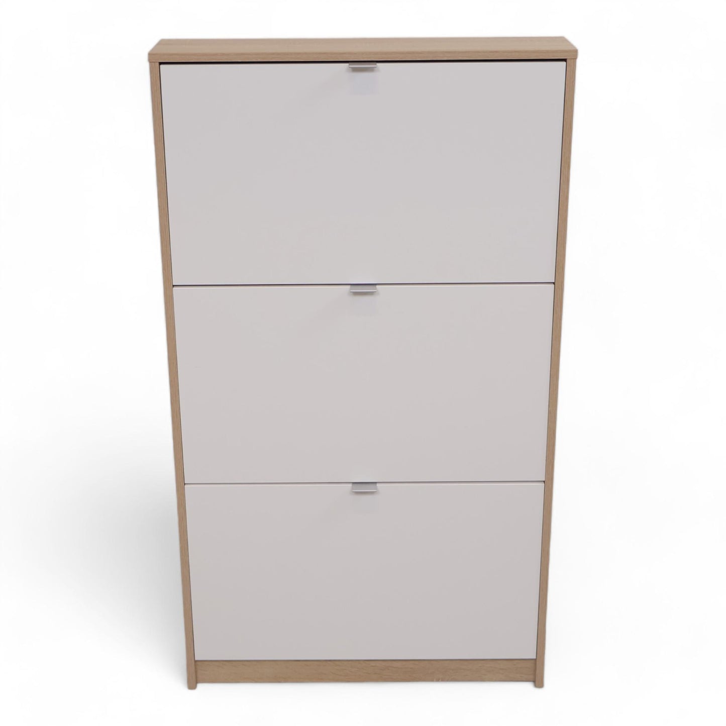 Hvit/tre skoskap fra Skeidar