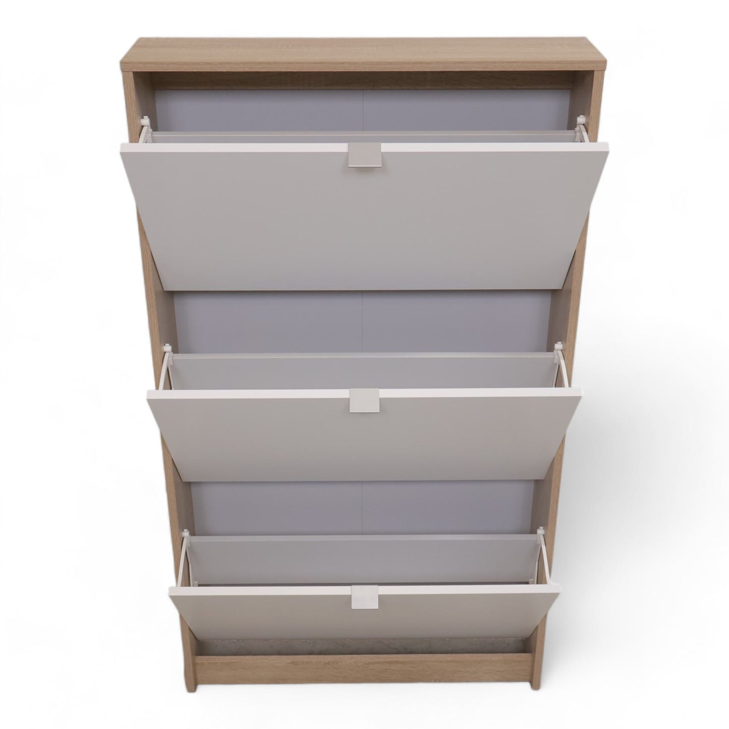 Hvit/tre skoskap fra Skeidar