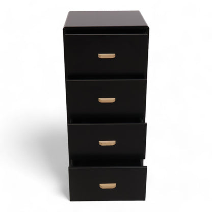 Mino kommode fra Bohus med fire skuffer i sort/eik