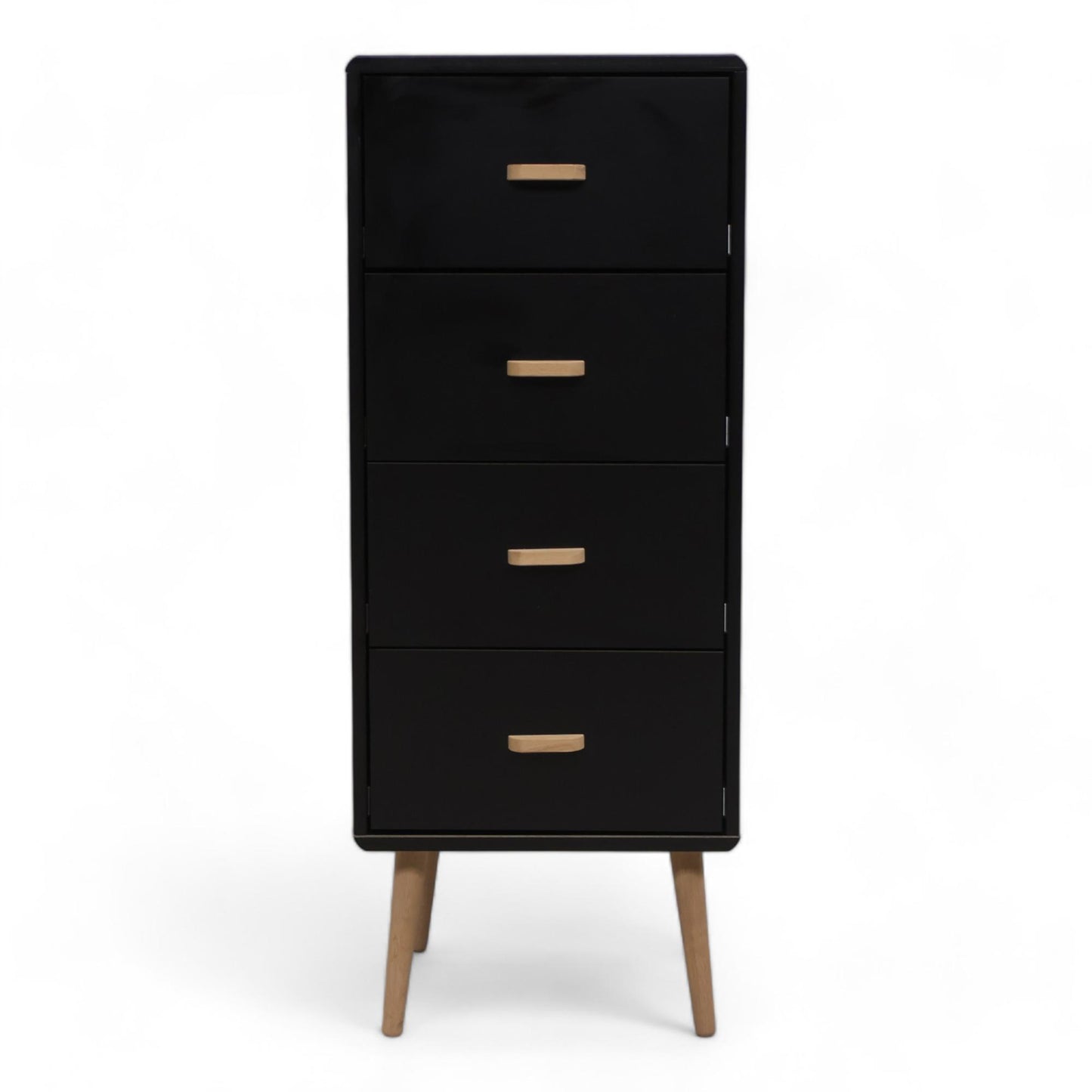 Mino kommode fra Bohus med fire skuffer i sort/eik