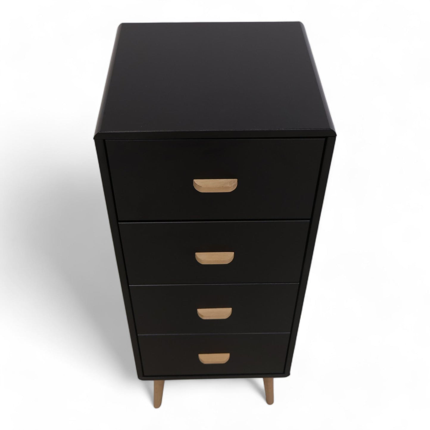 Mino kommode fra Bohus med fire skuffer i sort/eik