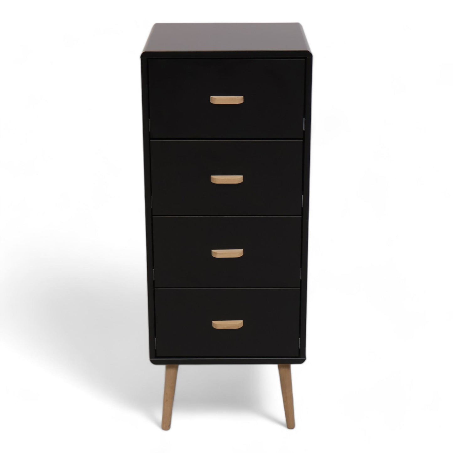 Mino kommode fra Bohus med fire skuffer i sort/eik