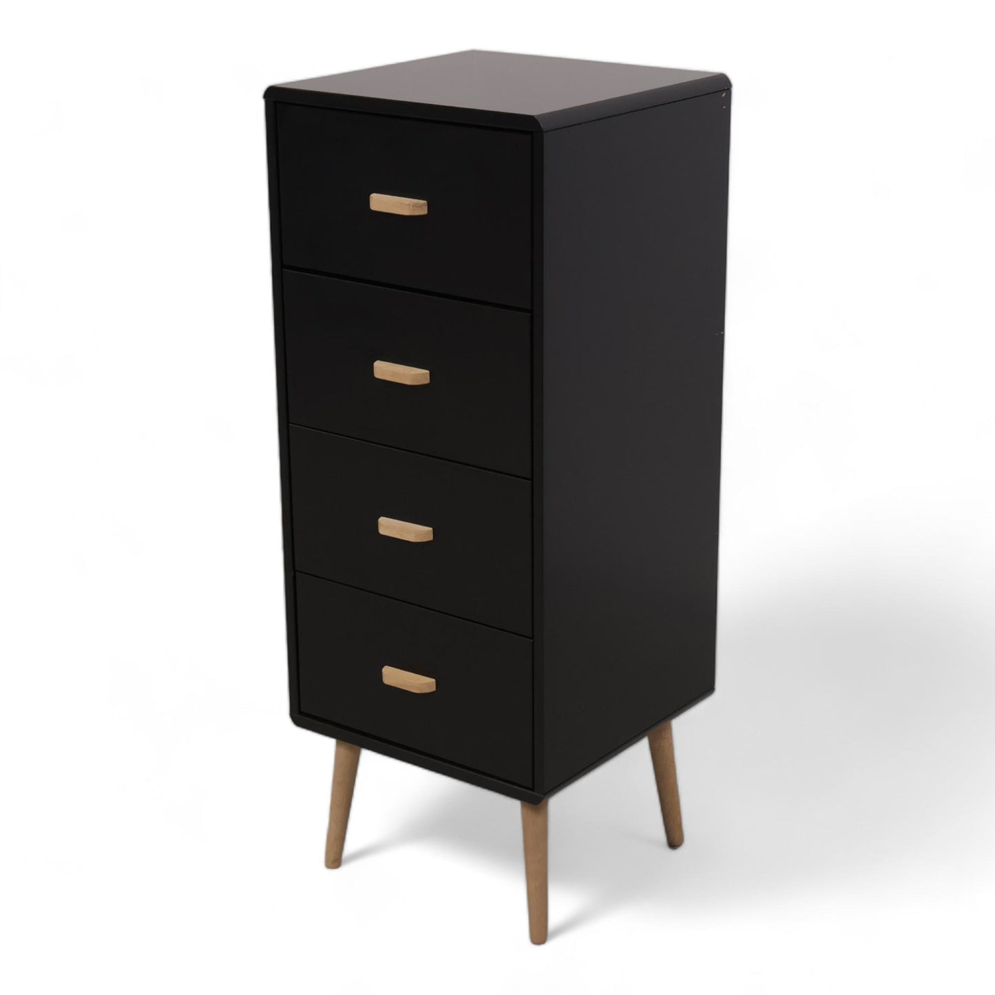 Mino kommode fra Bohus med fire skuffer i sort/eik