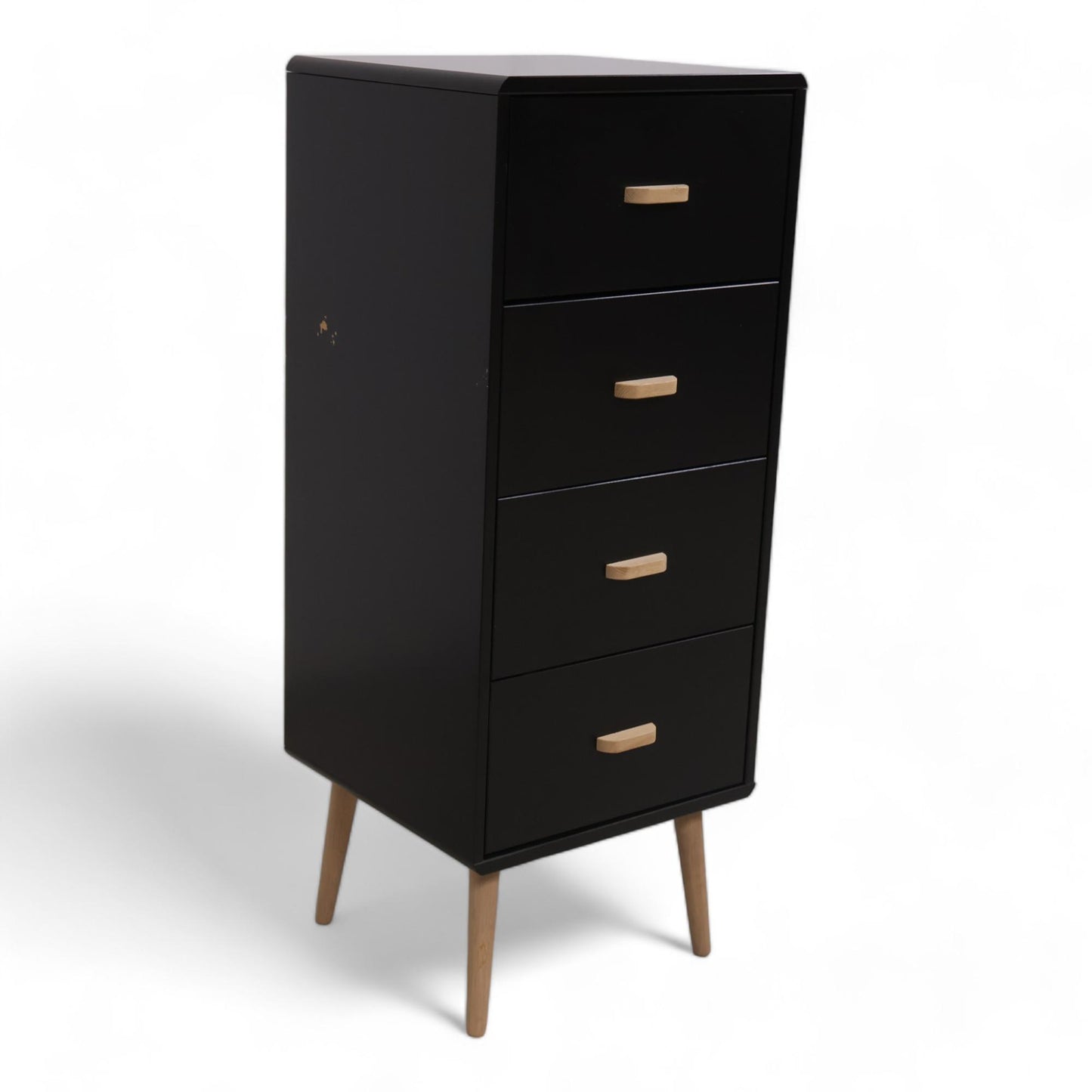 Mino kommode fra Bohus med fire skuffer i sort/eik