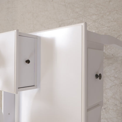 Kvalitetssikret | Jysk Malling sminkebord med speil og fem skuffer