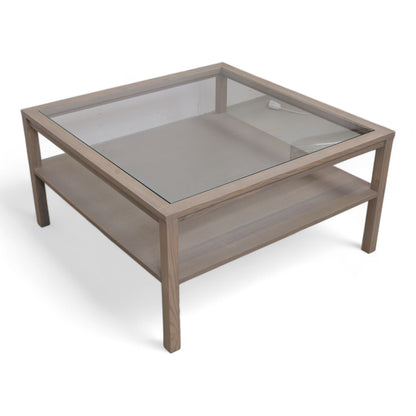 Kvalitetssikret | Sofabord i glass og tre