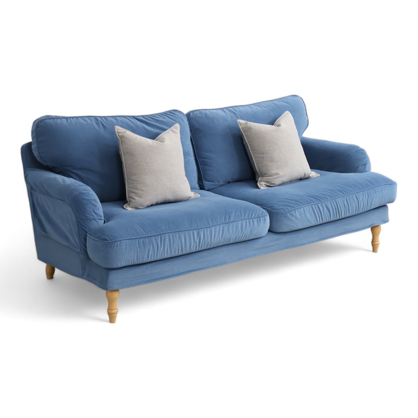 Nyrenset | Blå IKEA STOCKSUND 3-seter sofa