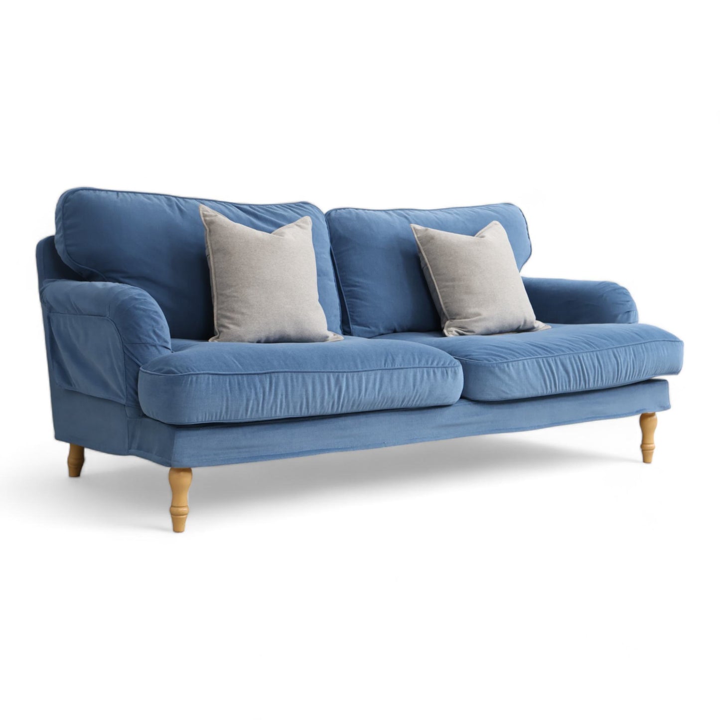 Nyrenset | Blå IKEA STOCKSUND 3-seter sofa