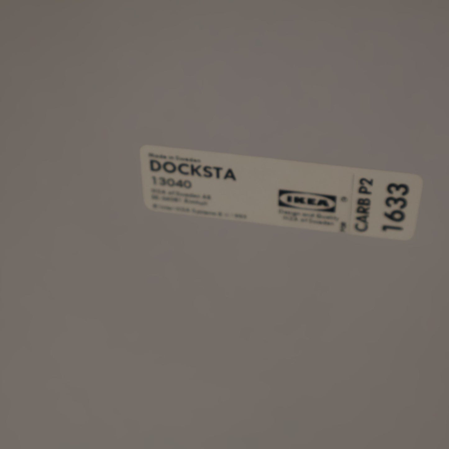 Nyrenset | Hvitt IKEA Docksta rundt spisebord 103cm