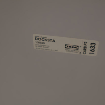 Nyrenset | Hvitt IKEA Docksta rundt spisebord 103cm