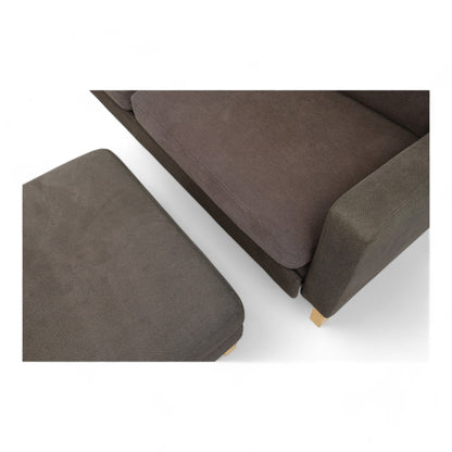 Nyrenset | Ikea KARLSTAD sovesofa med puff