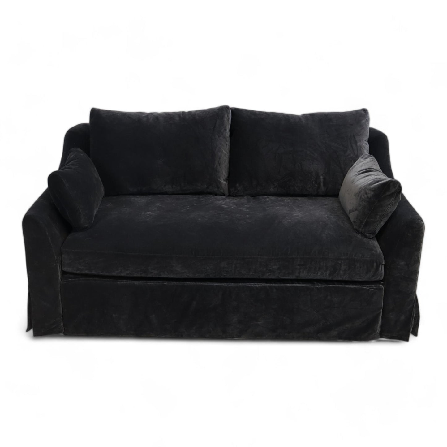 Nyrenset | IKEA FÄRLÖV sovesofa i sort tekstil