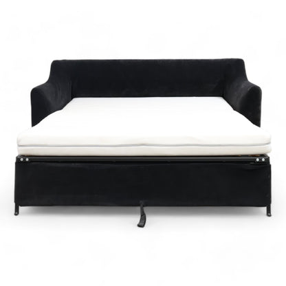 Nyrenset | IKEA FÄRLÖV sovesofa i sort tekstil