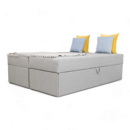 Nyrenset | Jysk DreamZone C50 Gold Seng med oppbevaring 150x200