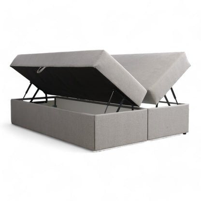 Nyrenset | Jysk DreamZone C50 Gold Seng med oppbevaring 150x200