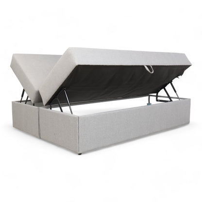 Nyrenset | Jysk DreamZone C50 Gold Seng med oppbevaring 150x200