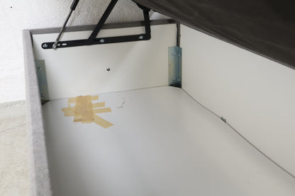 Nyrenset | Jysk DreamZone C50 Gold Seng med oppbevaring 150x200