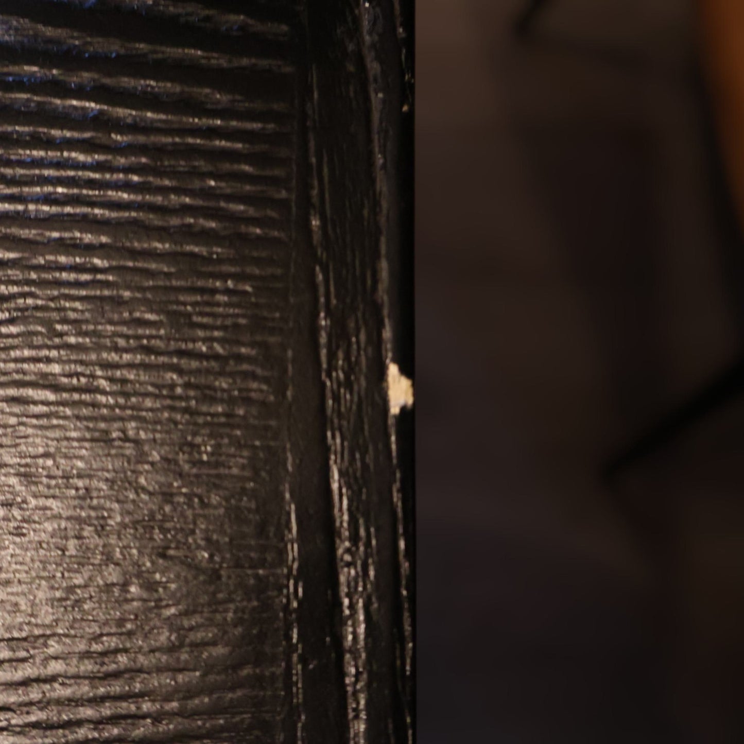 Sort/mørkebrun spisebord 260x100 cm