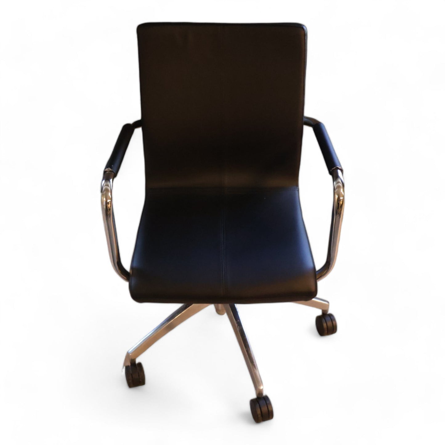 Kontorstol i sort/krom