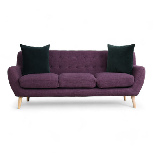 Nyrenset | 3-seter sofa i lilla fra Sofacompany