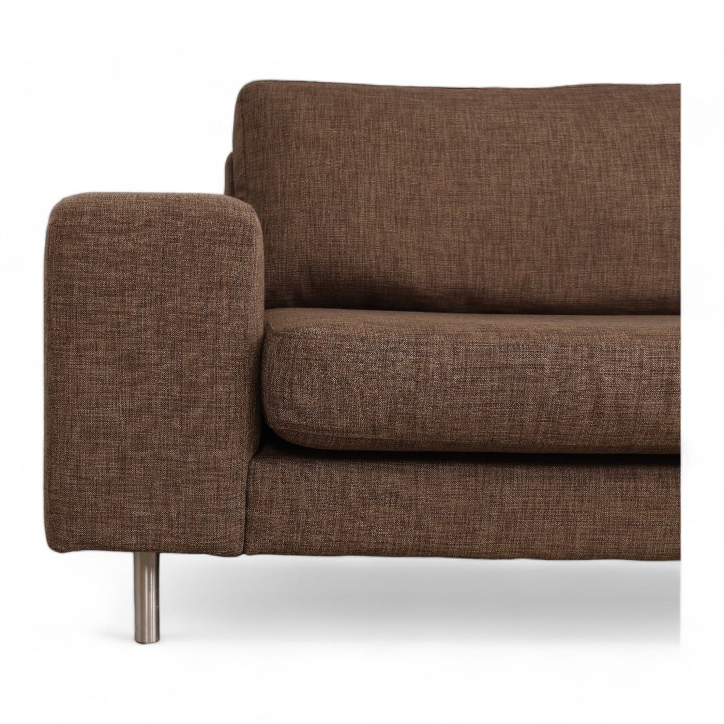 Nyrenset | Brun Litsofa 3-seter sofa med avtagbare trekk