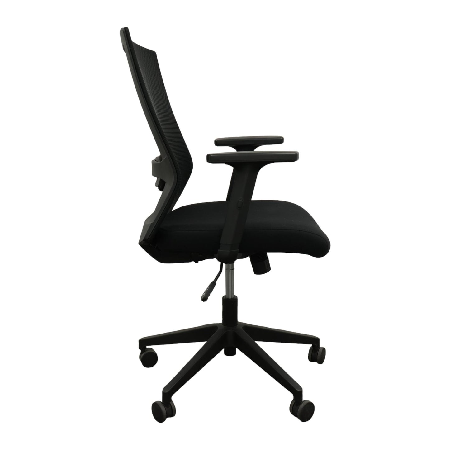 Sort justerbar kontorstol med mesh rygg