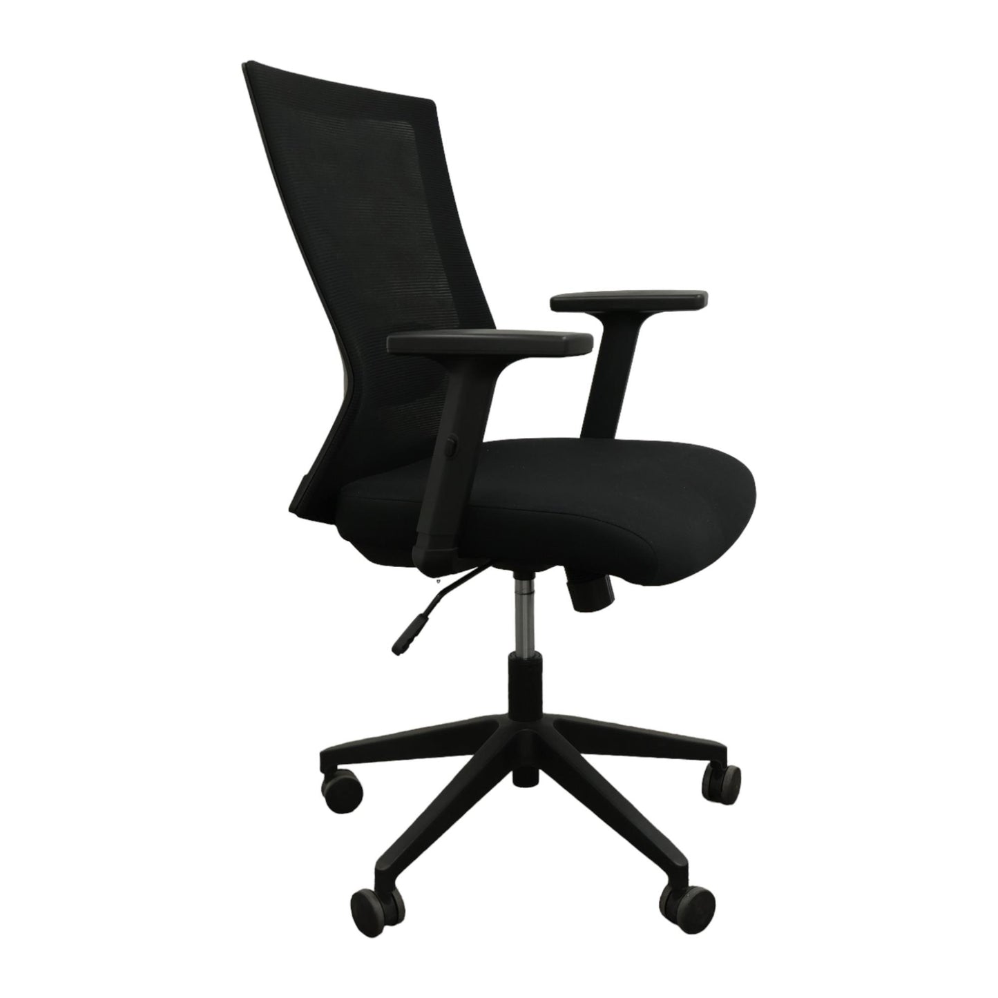 Sort justerbar kontorstol med mesh rygg