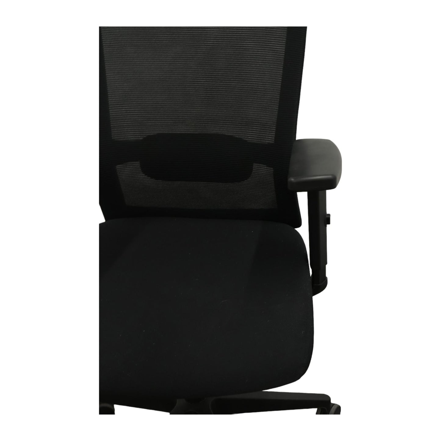 Sort justerbar kontorstol med mesh rygg