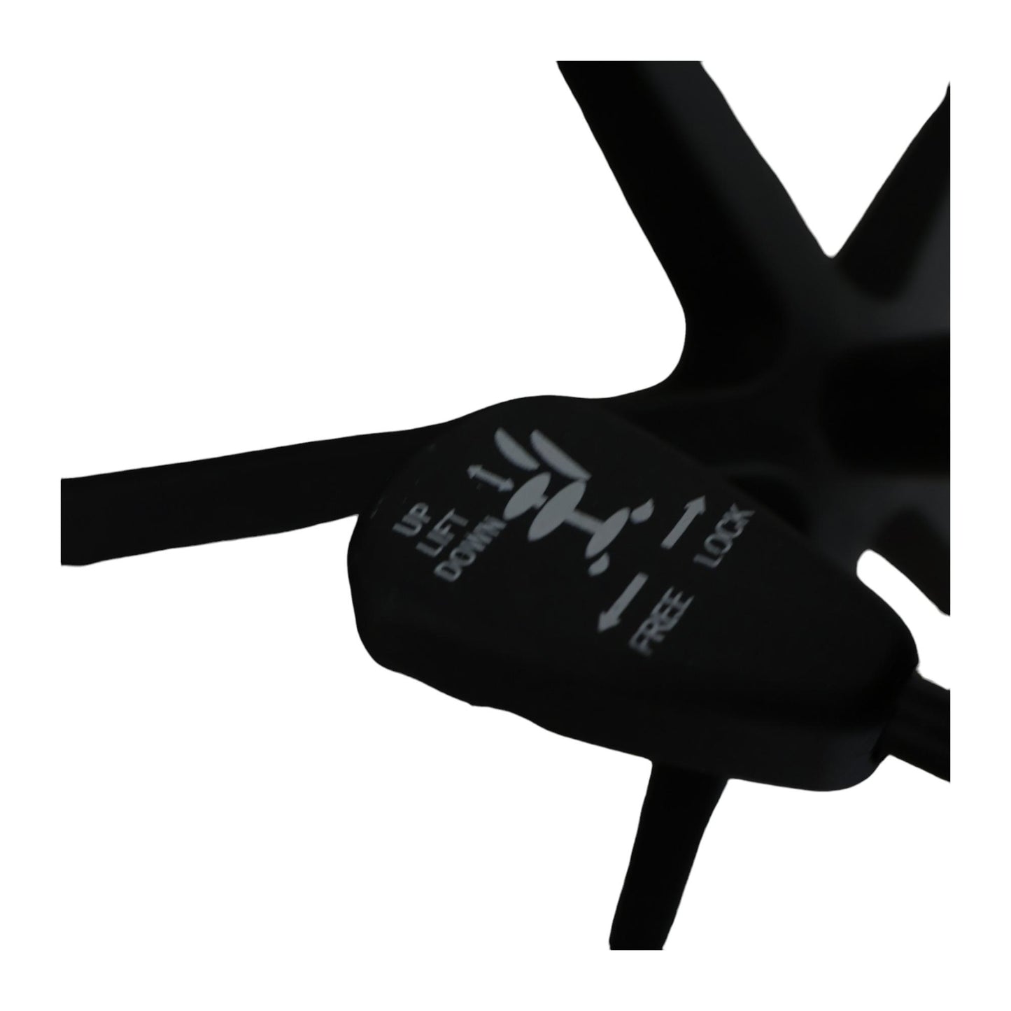 Sort justerbar kontorstol med mesh rygg