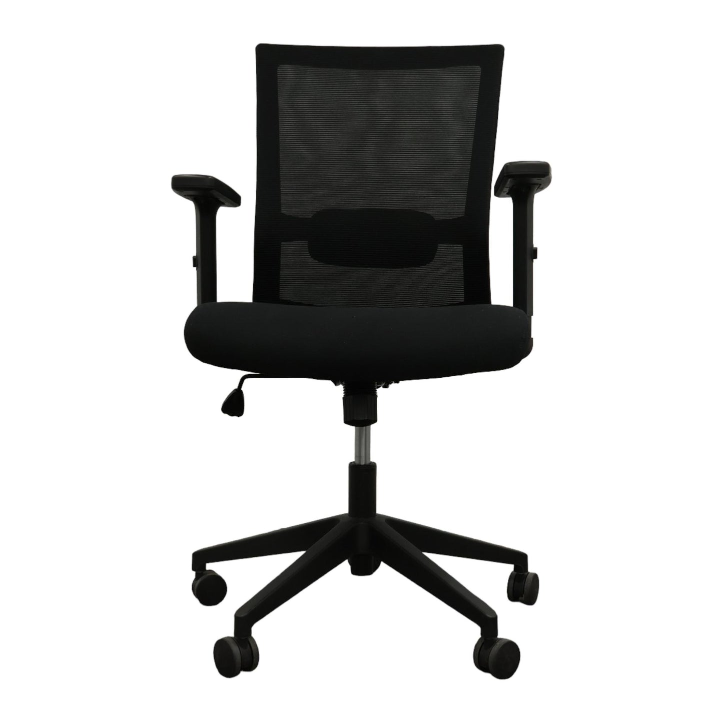 Sort justerbar kontorstol med mesh rygg
