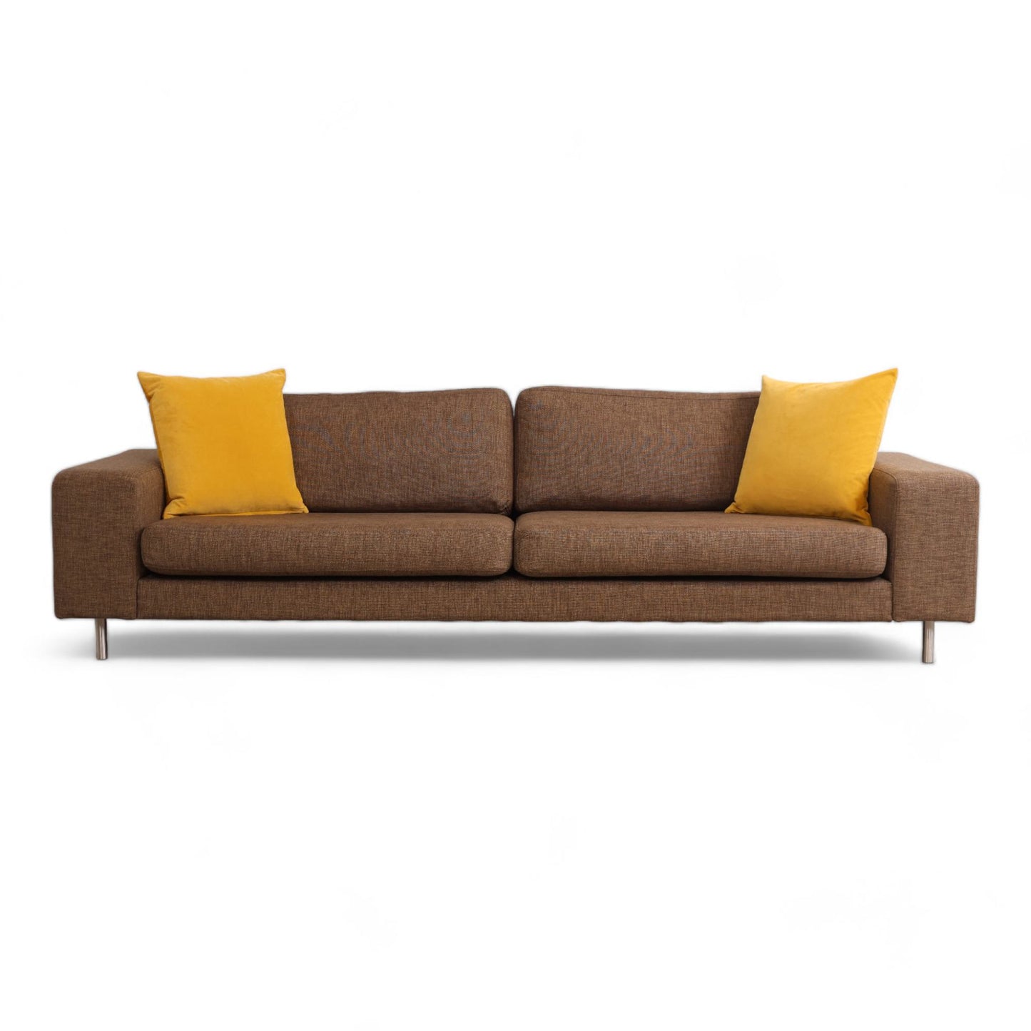 Nyrenset | Brun Litsofa 3-seter sofa med avtagbare trekk